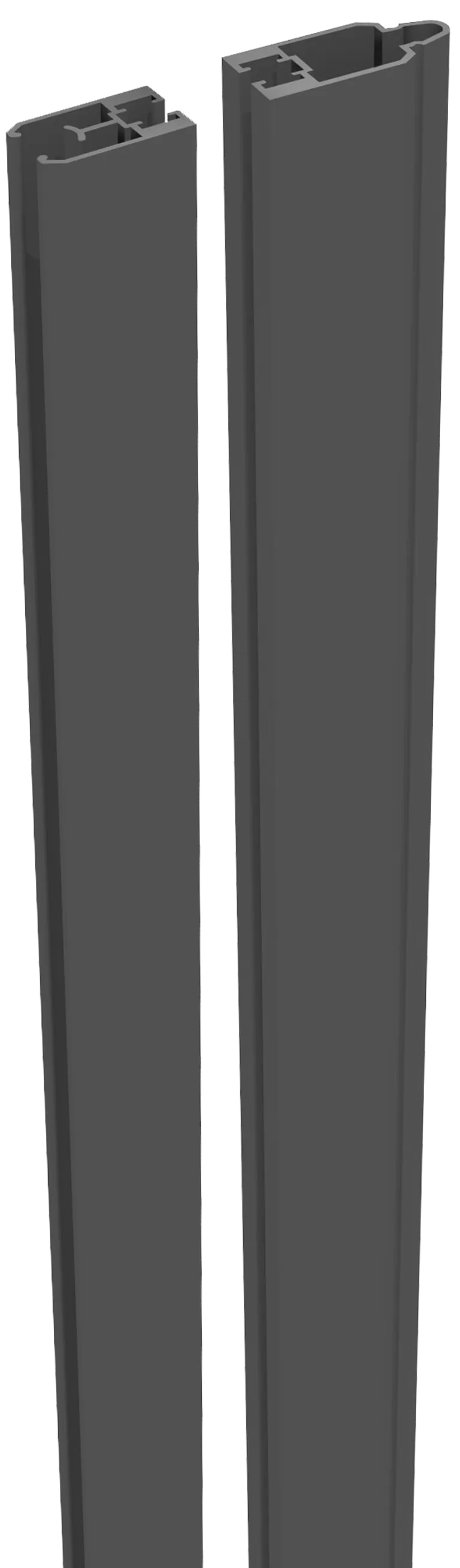 Groja WPC/BPC Solid Sichtschutzzaun Stecksystem Adapterleisten-Set 0