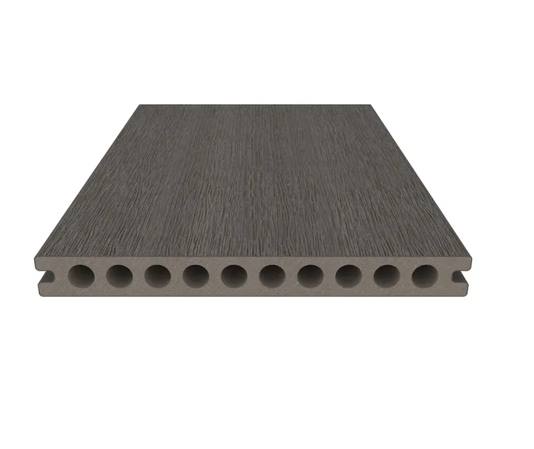 NewTechWood Terrassendielen WPC Hohlkammer Gigante Silver Gray Holzstruktur gebürstet / glatt gebürstet Co-Extrudiert 22,5 x 210 mm 3