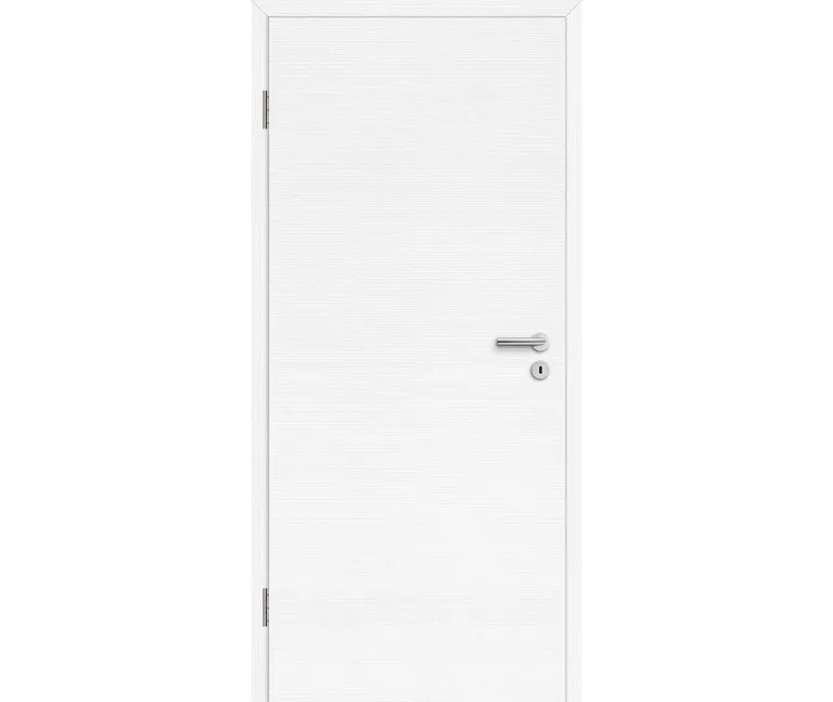 HORI Schallschutztür Wohnungseingangstür CPL Eiche weiß strukturiert quer SK2 Vollspan Designkante 1