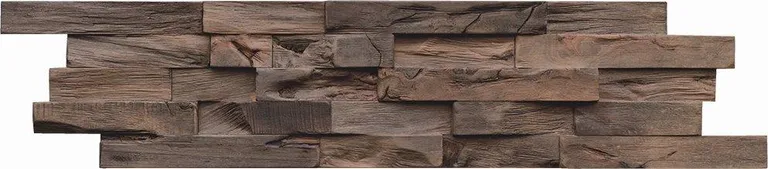 INDO Echtholz Wandverkleidung 3D Holzverblender Beachwood Coffee 3
