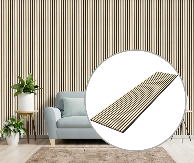 HORI WALL Akustik LongLine Dekor Wandpaneele White Oak 0