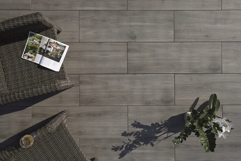 HORI Terrassenplatten Grigio Feinsteinzeug Holzoptik 5
