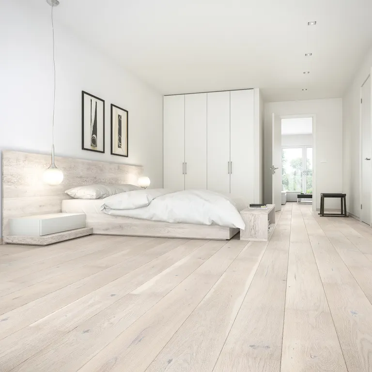 HORI Parkett Eiche Creme 2 gebürstet Landhausdiel matt versiegelt 5