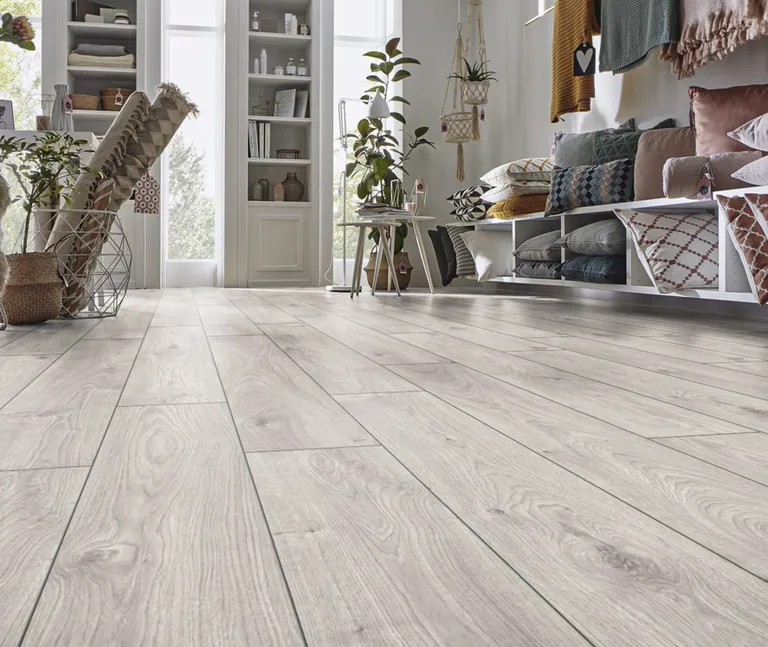 KRONOTEX Laminat Exquisit D3223 Atlas Oak Weiß Landhausdiele 3
