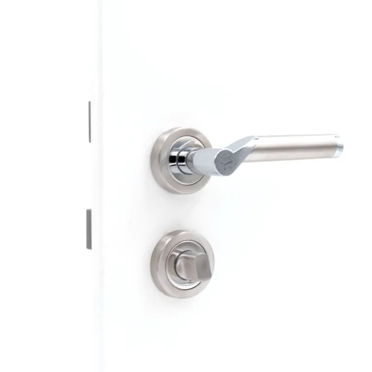 HORI Zimmertür Valencia Weißlack RAL9010 mit Lichtausschnitt Eckkante Röhrenspan Komplettset 11