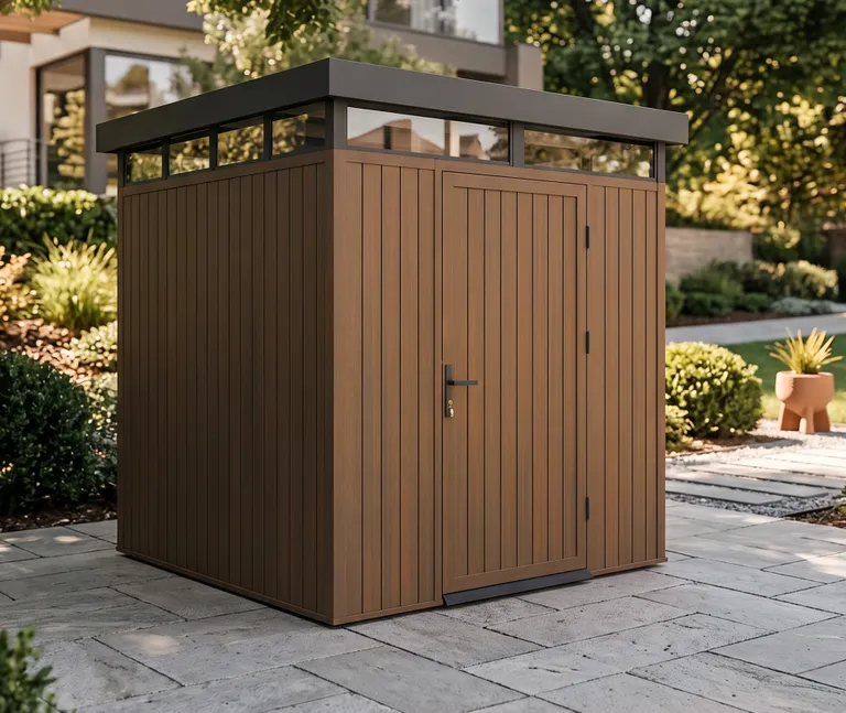 HORI Gartenhaus mit Flachdach 300 x 300 cm 0