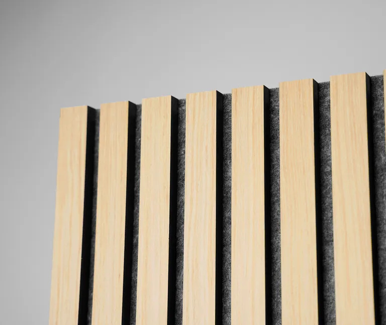 HORI Dekor Akustikpaneel White Oak auf Filz Sesam 1