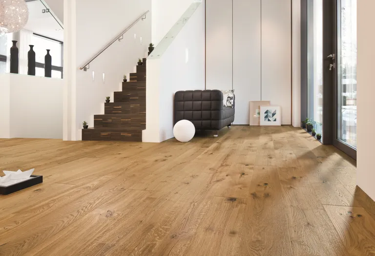 HORI Quick Parkett 400 Eiche Forum stark strukturiert Landhausdiele naturaLin plus 3