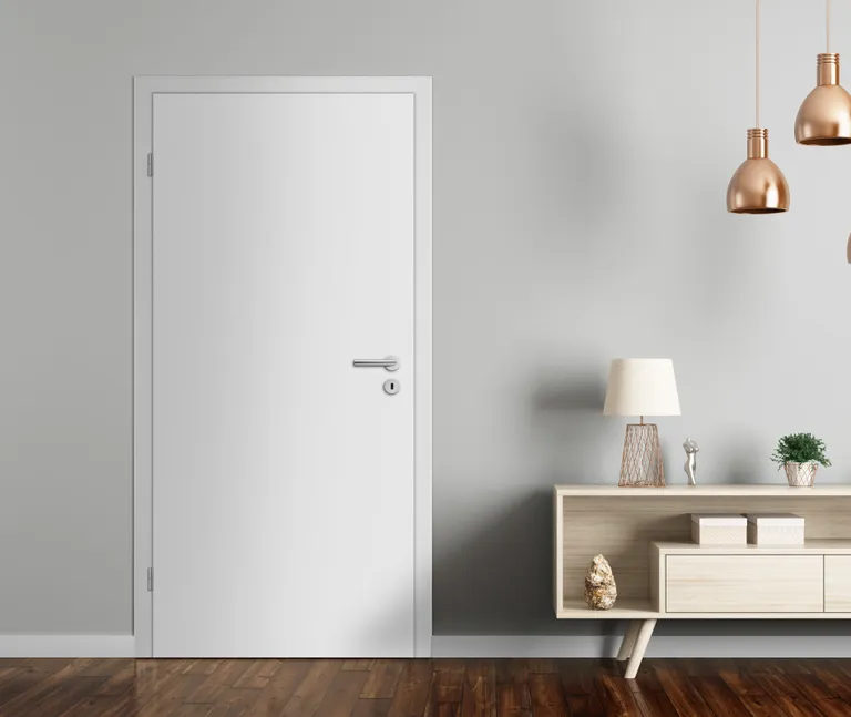 HORI Zimmertür Signalweiß RAL9003 Röhrenspan Designkante 1