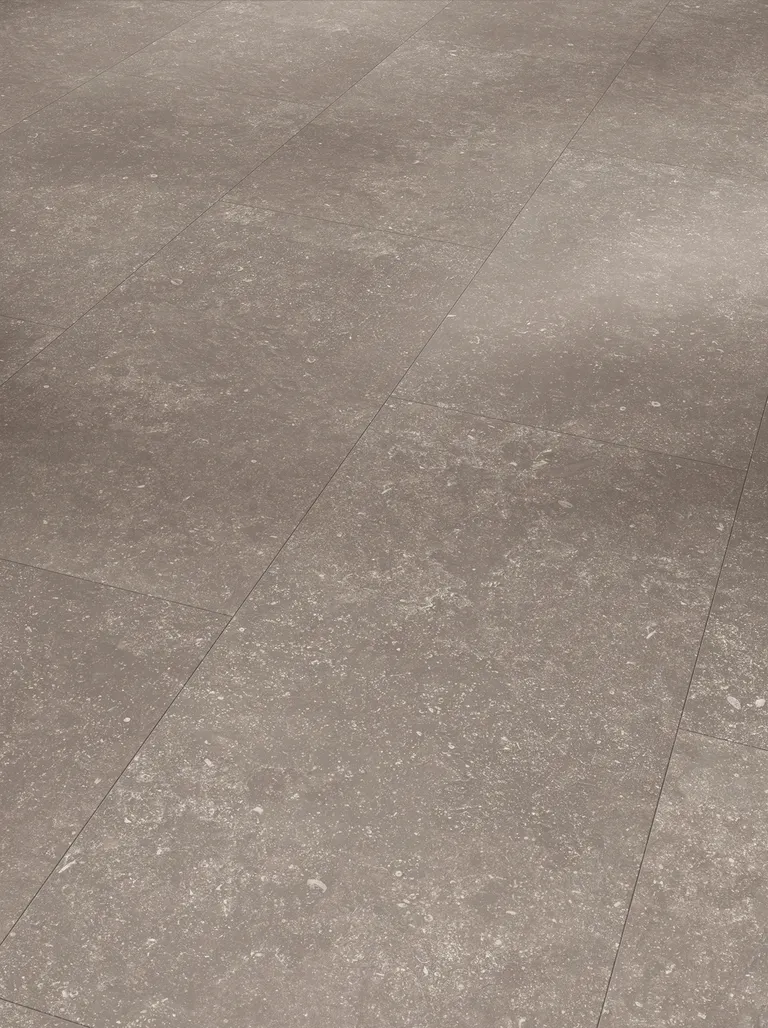 PARADOR PVC freier Klick-Designboden Modular ONE Granit perlgrau Steinstruktur Fliese 1