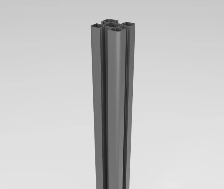 HORI WPC Sichtschutzzaun Stecksystem Rhombus-Style co-extrudiert Komplettset 8
