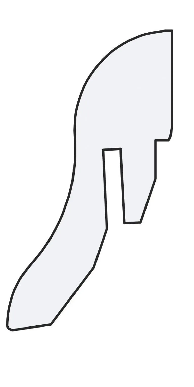 KRONOTEX Sockelleiste Dekor D 2951 Eiche Weiß 1