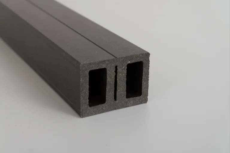 Kovalex Terrassendielen Komplettset WPC Kammerprofil Exklusiv steingrau grob / fein geriffelt 26 x 145 mm 1