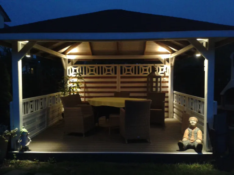 Megawood Terrassendielen Komplett-Set WPC Premium massiv schiefergrau 9