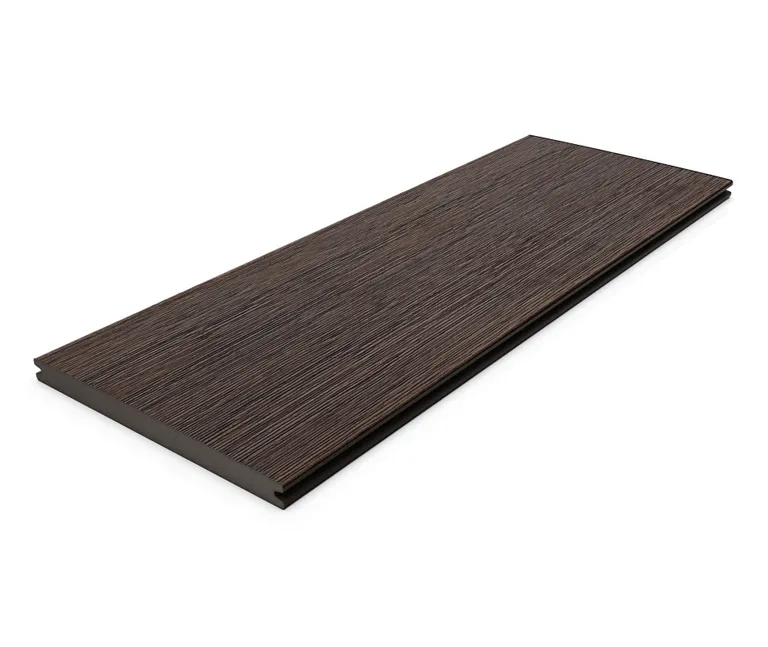 HORI Terrassendielen WPC Maui-Style XXL Massiv braun tiefe Holzstruktur + geriffelt 17 x 220 mm 3