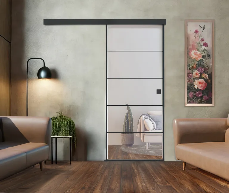 HORI Glasschiebetür Komplettset Loft Premium Valencia Klarglas ESG 8 mm 0