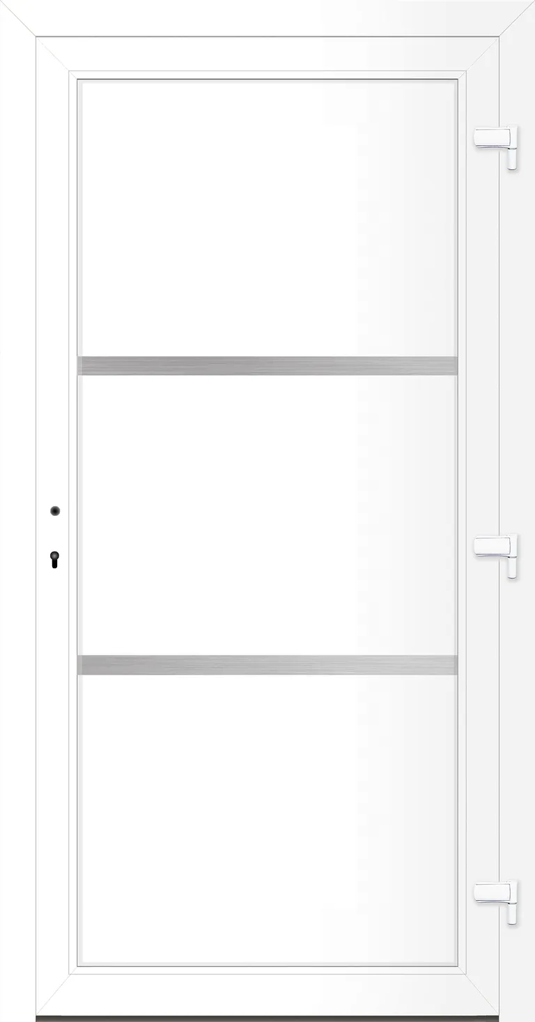 HORI Kunststoff Haustür Line ohne Türgriff 1