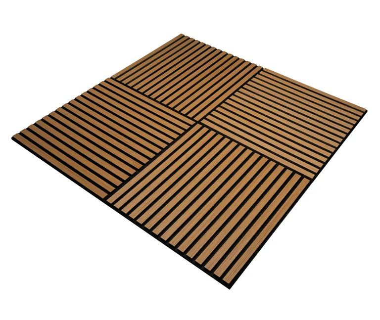 HORI WALL Akustik Dekor Wandpaneele Teak quadratisch 5