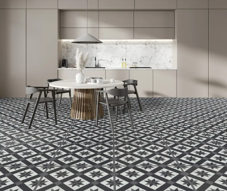 Gerflor Klebe-Vinylboden, Senso Unik, Fliese, Cordoba Black 4