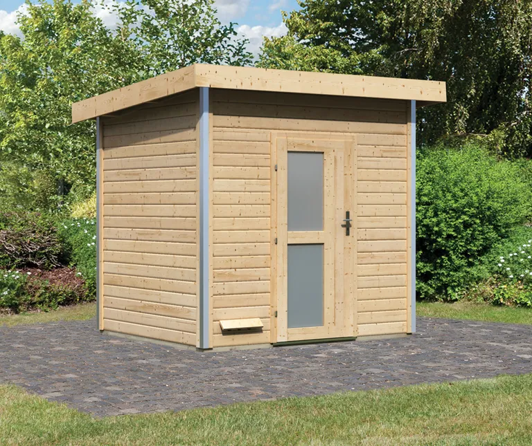 Karibu Sauna-Haus Norge Türe Milchglas 38 mm 8