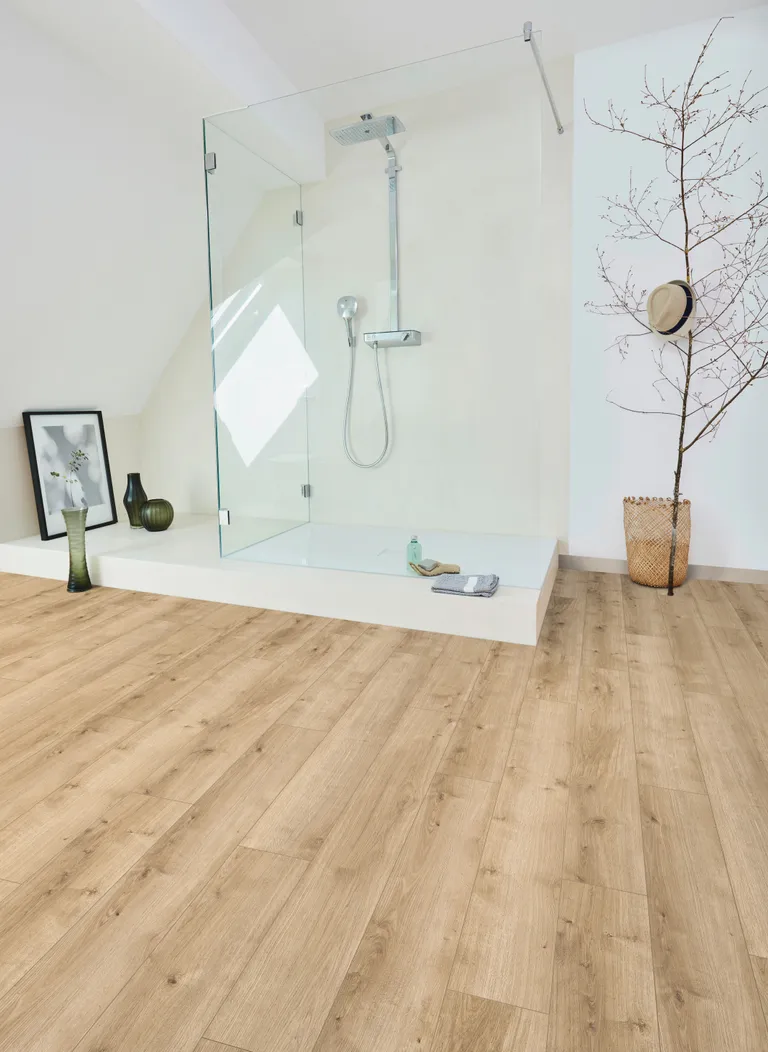 PARADOR PVC freier Klick-Designboden Modular One Hydron Eiche Pure hell Holzstruktur Landhausdiele 3