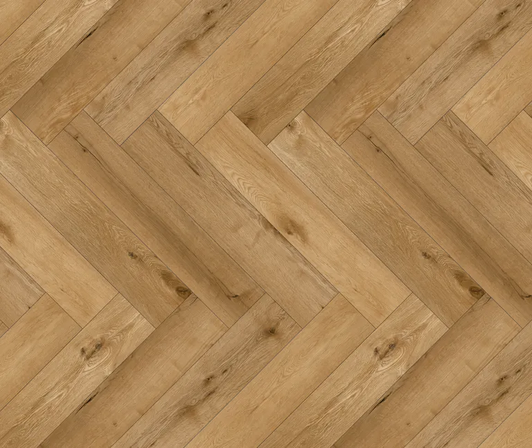 HORI Klick-Hartvinylboden Fischgrät Eiche Versailles synchron Holzstruktur 0