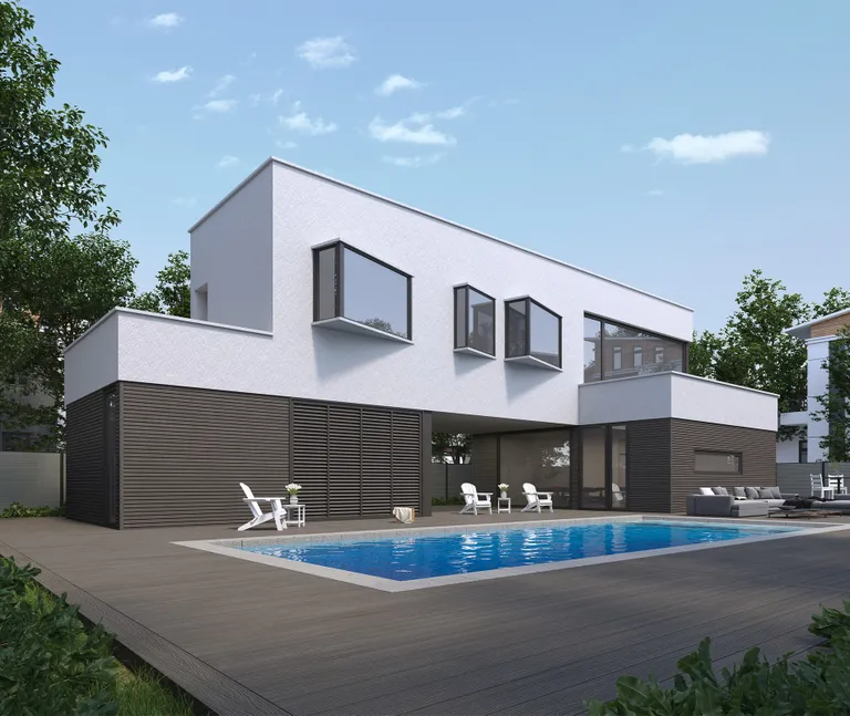 NewTechWood WPC Wandverkleidung Rhombus 21,5 x 175,5 x 2900 mm Silver Gray 4