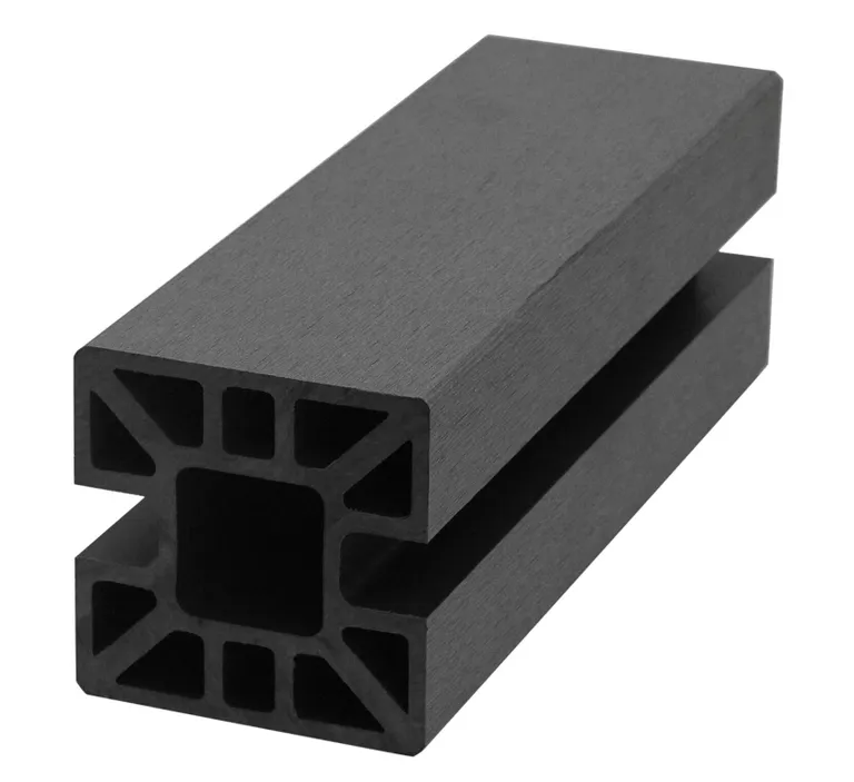 HORI WPC Sichtschutzzaun Stecksystem Verbindungspfosten 185 cm 0
