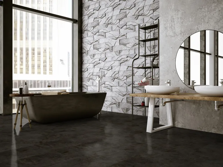 Gerflor Klick-Vinylboden Virtuo 55 Rigid Acoustic Tavla Dark Fliese 7