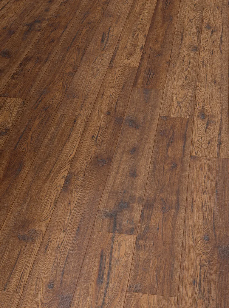 DOMIZIL PVC freier Klick-Designboden Aqua Hickory geräuchert Landhausdiele 1