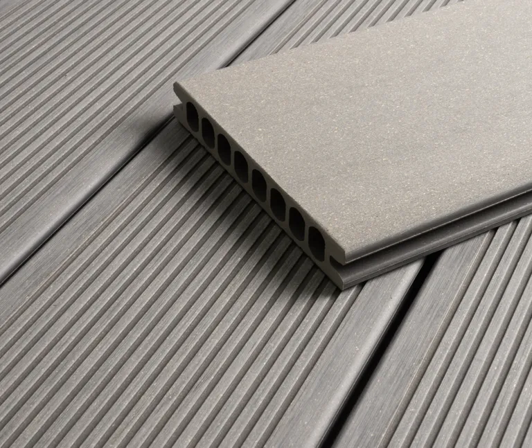 HORI Terrassendielen Komplettset WPC Royal Hohlkammer hellgrau 4