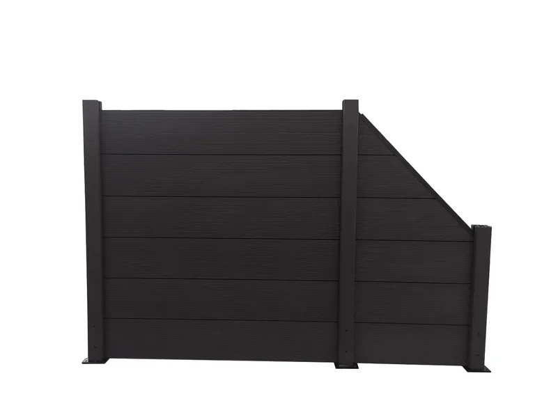 HORI WPC Sichtschutzzaun Stecksystem XXL Komplettset 8