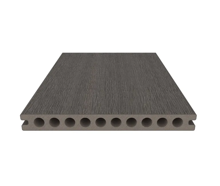 NewTechWood Terrassendielen WPC Hohlkammer Gigante Oldwood Silver Gray Holzstruktur gebürstet / glatt gebürstet Co-Extrudiert 22,5 x 210 mm 1