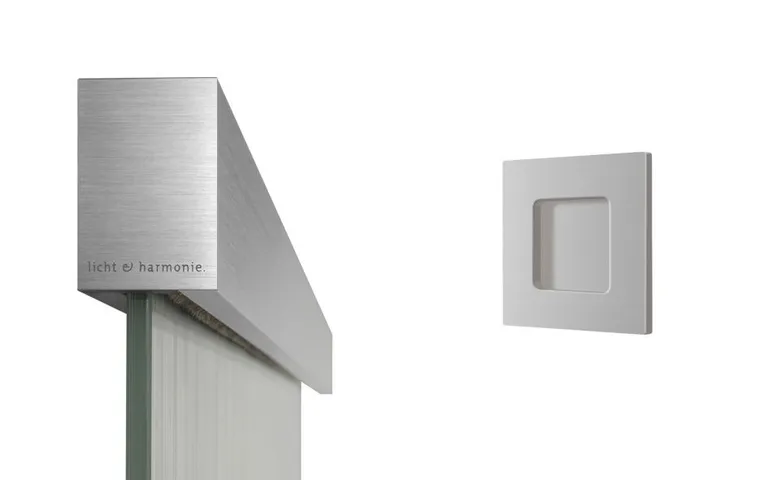 Licht & Harmonie Schiebetürset TVIN 2.0, ähnl.Edelst., inkl.Griffmuschel M60  Edelstahl ähnl., 0