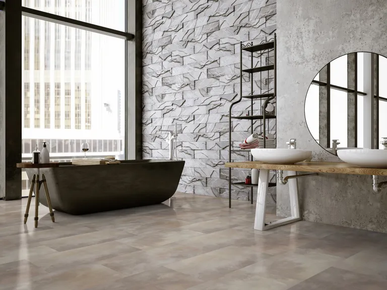 Gerflor Klick-Vinylboden Virtuo 55 Rigid Acoustic Acuarela Taupe Fliese 7