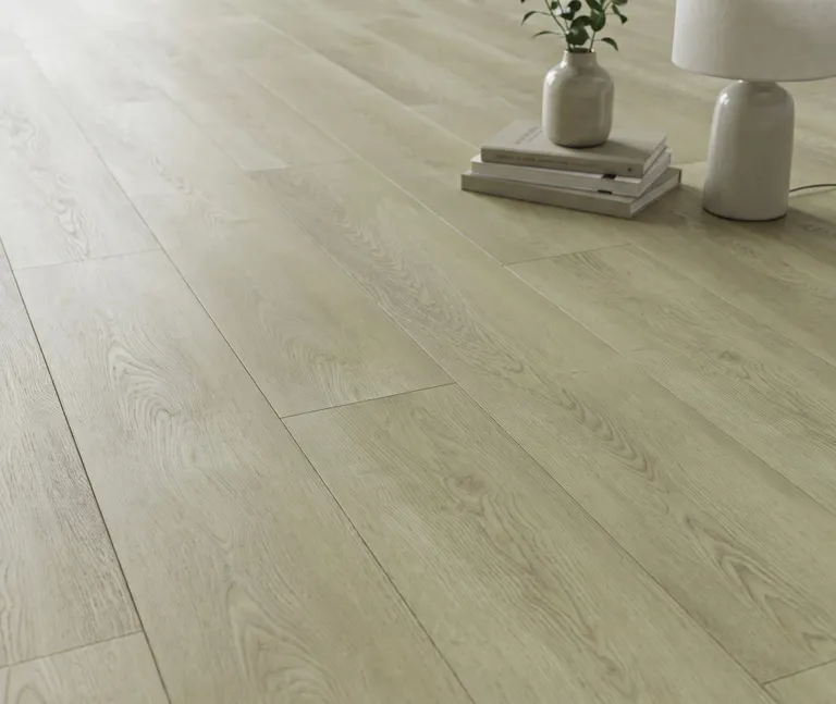HORI Klick-Hartvinylboden Acoustic Eiche Earthstone Oak Landhausdiele XL synchron Holzstruktur 4