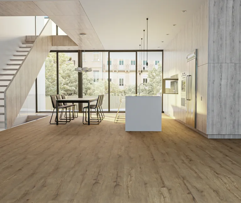 HORI Klick-Hartvinylboden Rigid SPC Eiche Bamoral Castle Landhausdiele synchron Holzstruktur 0