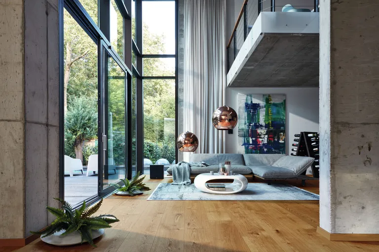 MEISTER Lindura Holzboden HD 400 Eiche lebhaft 8900 gebürstet Landhausdiele 5G Dry® 1