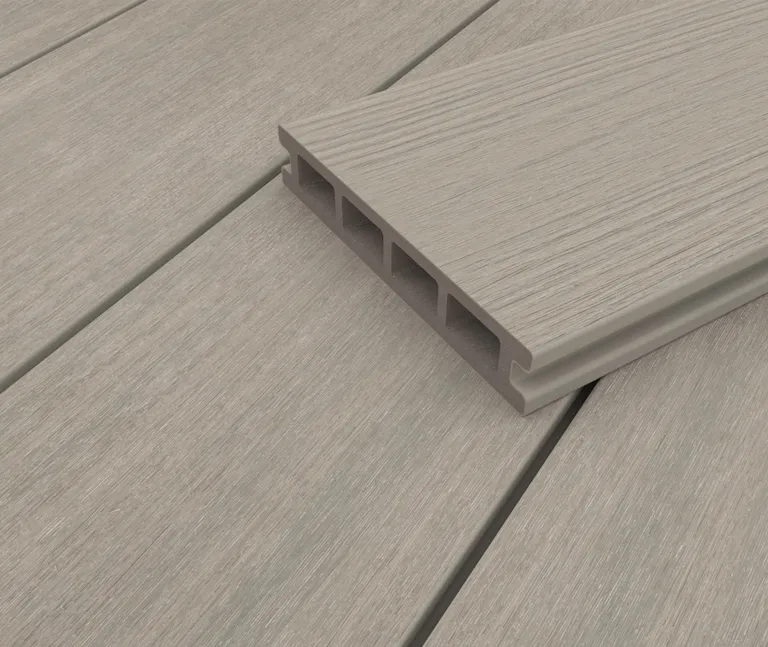 HORI Terrassendiele WPC Hohlkammer Essential Co-Extrudiert 22,5 x 145 mm Grau-Beige 4