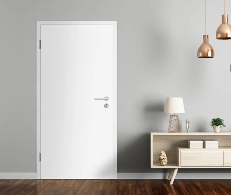 HORI Schallschutztür Weißlack RAL9010 SK1 Vollspan Rundkante 2