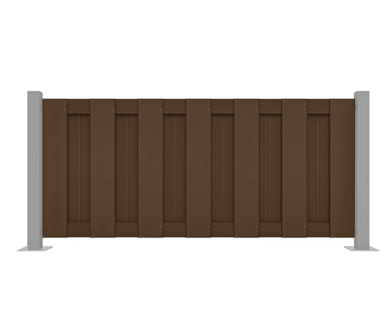 HORI WPC Sichtschutzzaun Lamellenzaun Element 0