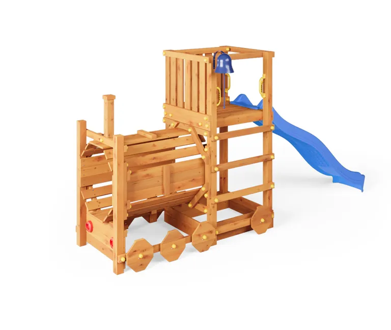 HORI Spielturm Loco Teak  2