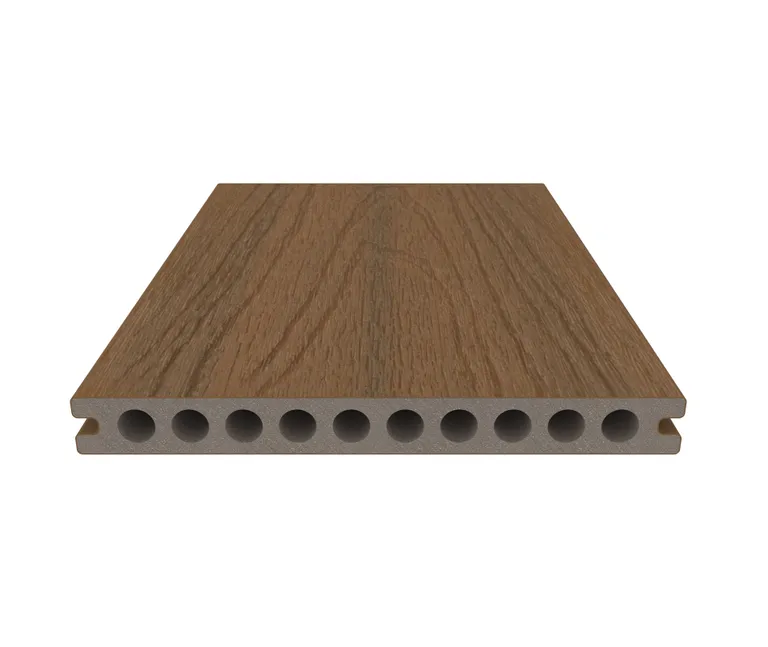 NewTechWood Terrassendielen WPC Hohlkammer Gigante Oldwood Teak Holzstruktur gebürstet / glatt gebürstet Co-Extrudiert 22,5 x 210 mm 2