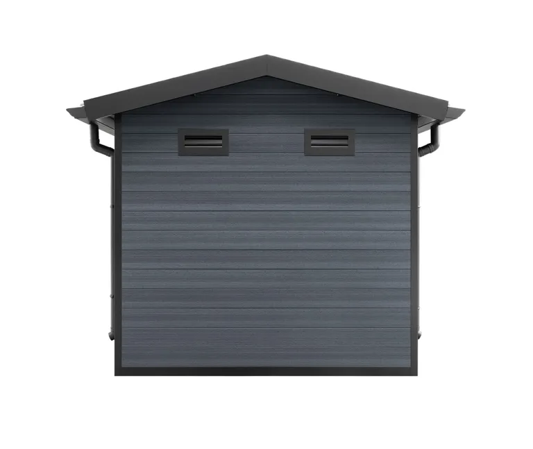 HORI Gartenhaus WPC Satteldach anthrazit 3