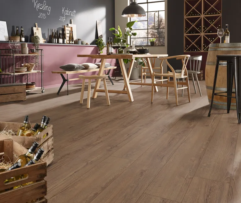 KRONOTEX Laminat Exquisit D41172 Horizont Eiche Kaffee Landhausdiele 4