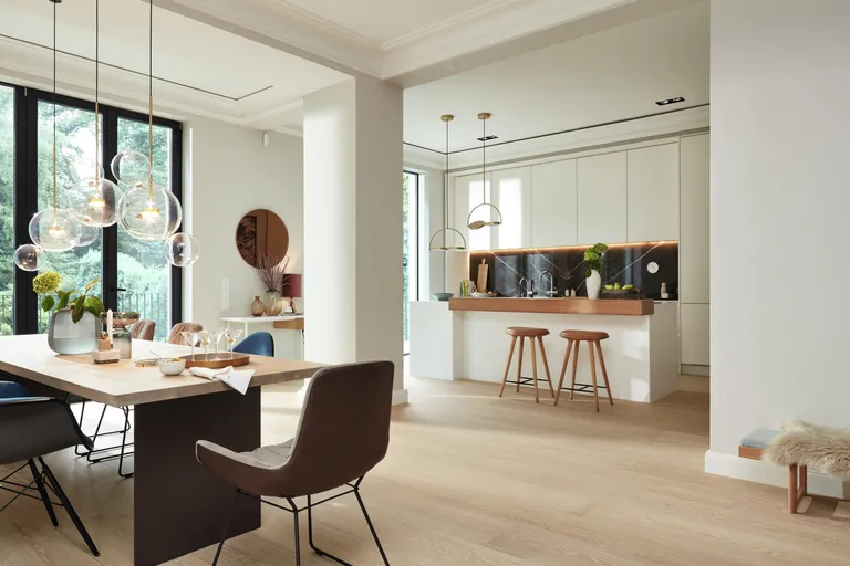 MEISTER Lindura Holzboden HD 400 Eiche natur champagner 8922 gebürstet Landhausdiele 5G Dry® 1