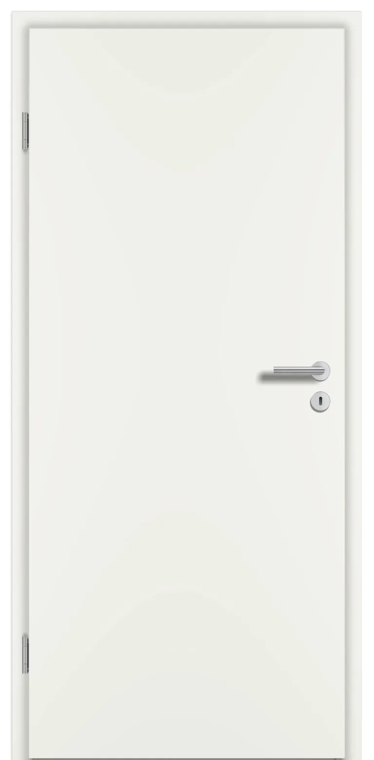 PRÜM Schallschutztür Wohnungseingangstür Weißlack RAL9010 Eckkante 0