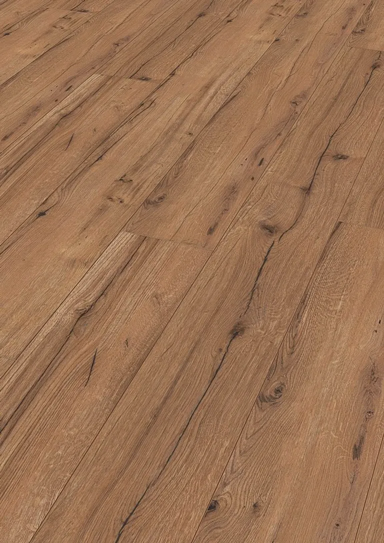 MEISTER Laminat LL 150 Eiche rustikal cognac 06256 Landhausdiele 1