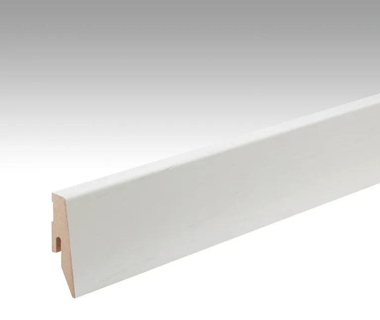 MEISTER MDF-Kern Sockelleiste Eiche weiß deckend 1079 0