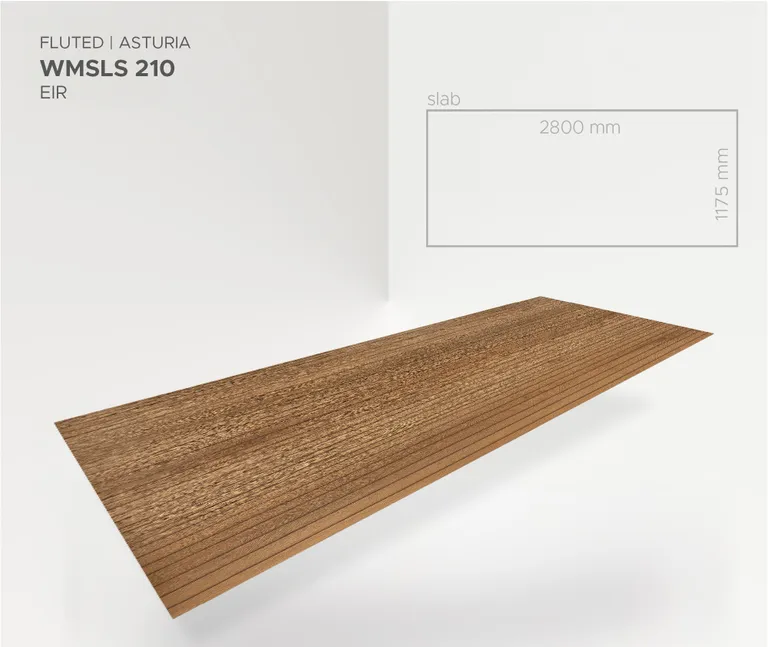 MODEE Wandverkleidung 2800 x 1175 x 4 mm Platte True Wood Fluted Asturia mit Naturstruktur 3